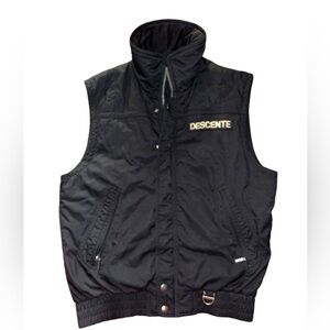 Descente Black Vintage Ski Vest Size S